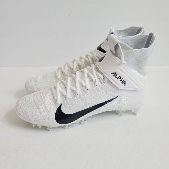 NEW Nike Alpha Menace Elite 2 Football Cleats AO3374-101 Size 10.5 White main image 6